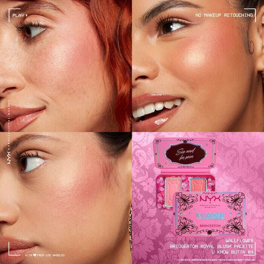 NYX Professional Makeup Палитра с Руж Bridgerton Royal Wallflower 5гр