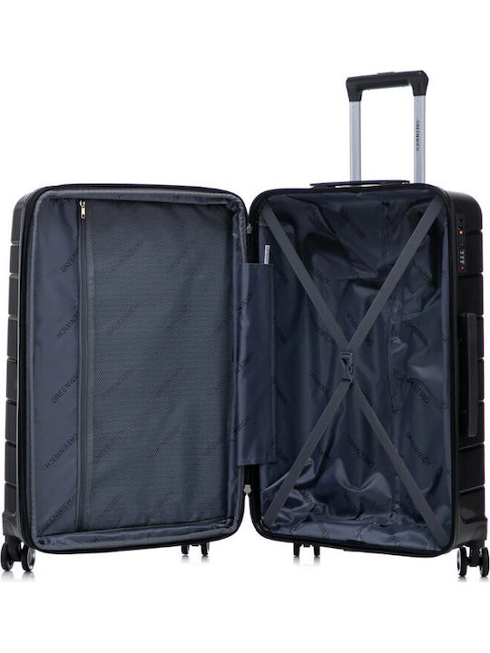 Greenwich Polo Club Cabin Hard Travel Suitcase Gold with 4 Wheels Height 55cm
