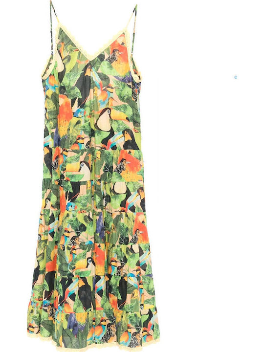 Maxi Dress with Ruffles