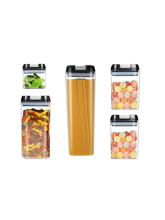Set Cutii De Prânz Din Plastic Transparente 5 Bucăți