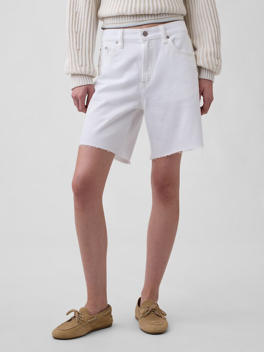 Damen Bermudas Jean Optic Weiß