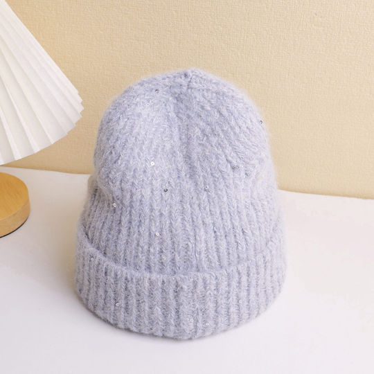 Beanie Unisex Σκούφος Πλεκτός σε Γκρι χρώμα