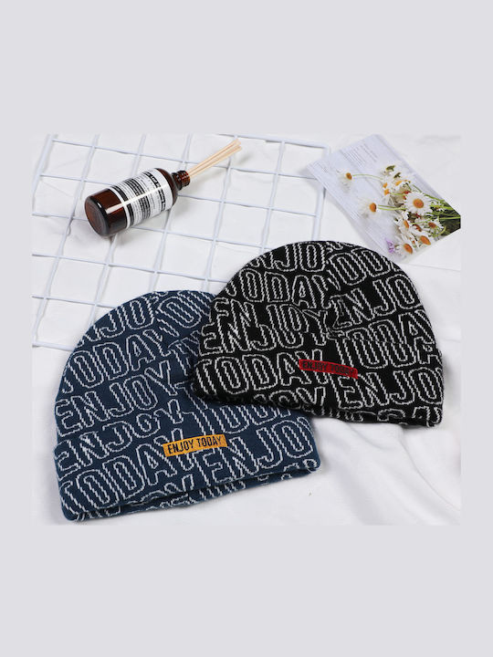 Beanie Unisex Căciulă Tricotată în Culoare Albastră