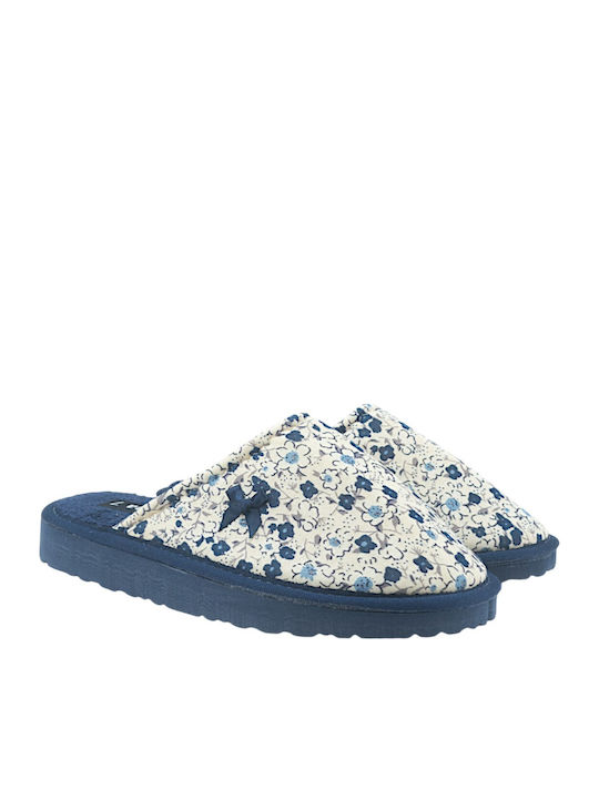 Closed-Toe Women's Slippers Blue