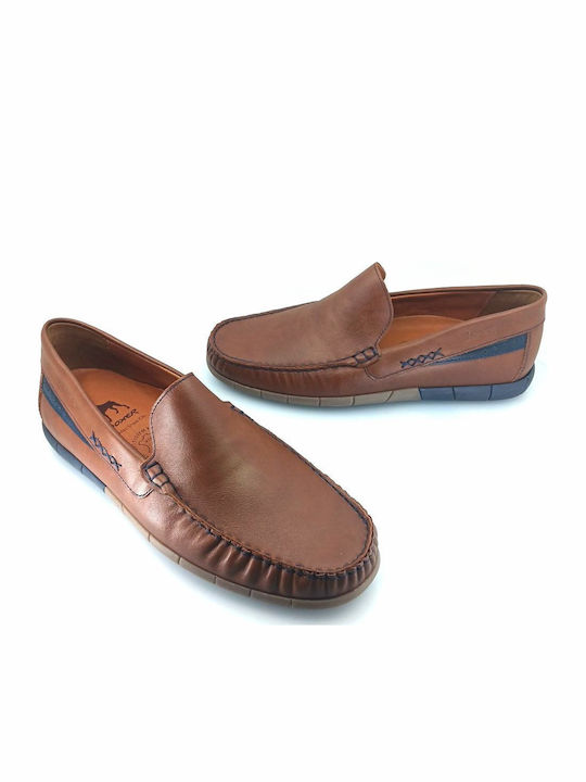 Δερμάτινα Ανδρικά Boat Shoes σε Ταμπά Χρώμα