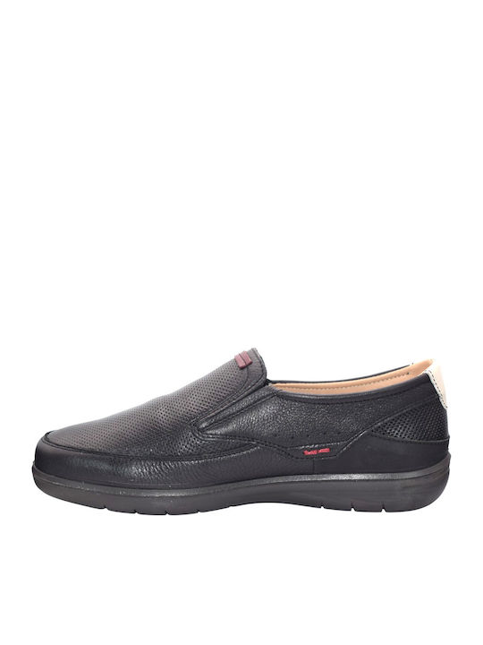 Leder Herren Mokassins in Schwarz Farbe