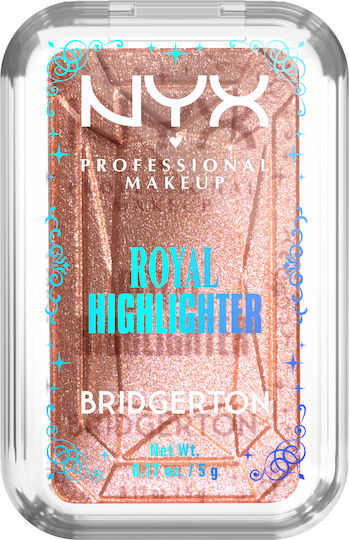 Nyx Professional Makeup Bridgerton Royal Хайлайтър 5гр 1 Перлено Прасковен