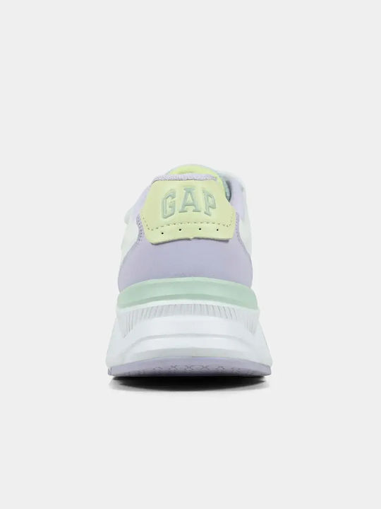 Kids Sneakers Anatomic with Hoop & Loop Closure White