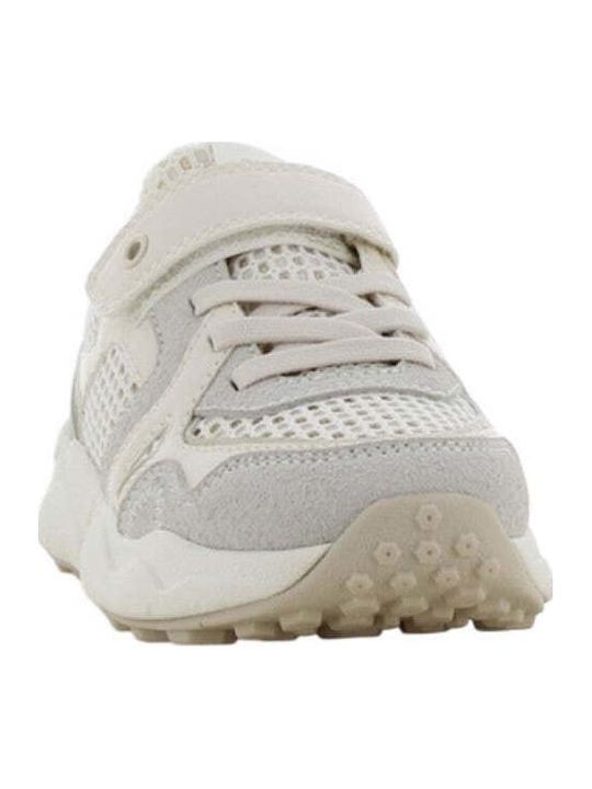 Kids Sneakers Anatomic With Hoop & Loop Closure White