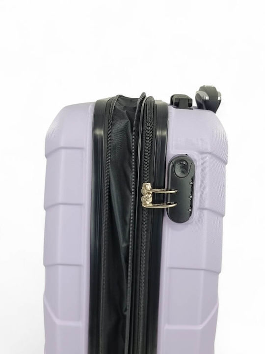 Greenwich Polo Club Cabin Hard Travel Suitcase Lila with 4 Wheels Height 55cm