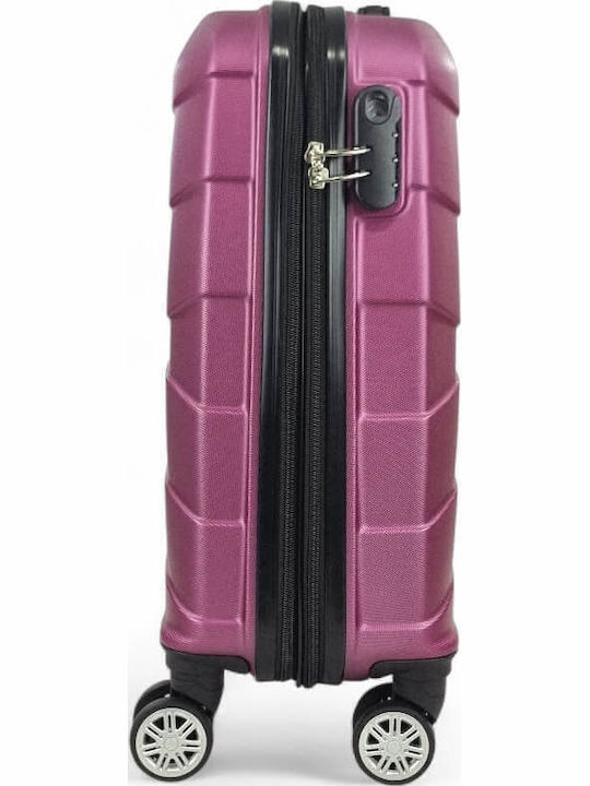 Greenwich Polo Club Cabin Hard Purple Suitcase with 4 Wheels Height 55cm