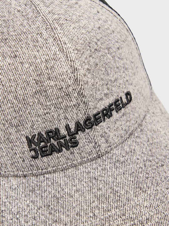 Karl Lagerfeld Jeans Klj Denim Trucker Cap Acid Light Grey