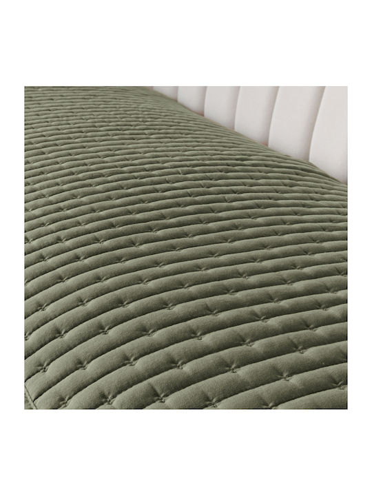 Kentia Mason Armchair Throw 2 Sides 75x160cm Green