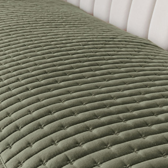 Kentia Mason Armchair Throw 2 Sides 75x160cm Green