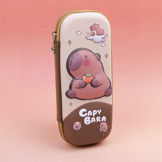 Σειρά Capybara Σκούρο Καφέ Κασετίνα 3d