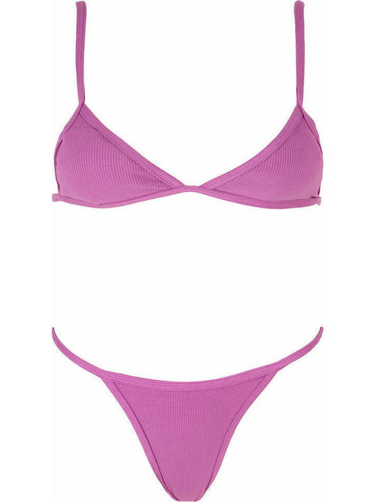 Gigi Bikini Set Triangle & Brazil Purple