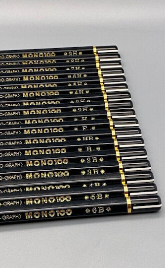 Tombow Wooden Pencils Mono 100 Highest Quality 12pcs 4901991000092 Nibs 5b
