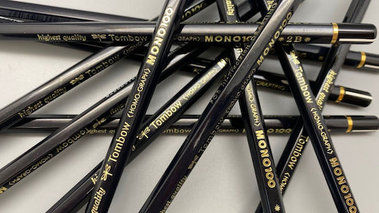 Tombow Wooden Pencils Mono 100 Highest Quality 12pcs 4901991000092 Nibs 4b