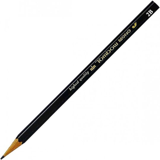 Tombow Комплект 12 Броя Дървени Моливи Черни Mono-j 4901991000856 Връх 3h
