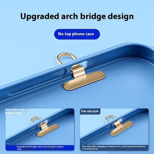 Oem Mini Metal Tab Neck Strap Gold