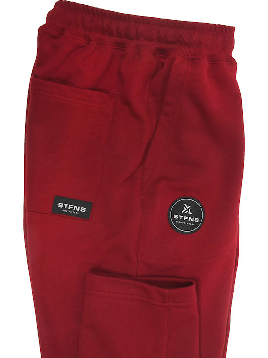 Herren-Sweatpants Jogginghose Burgundische