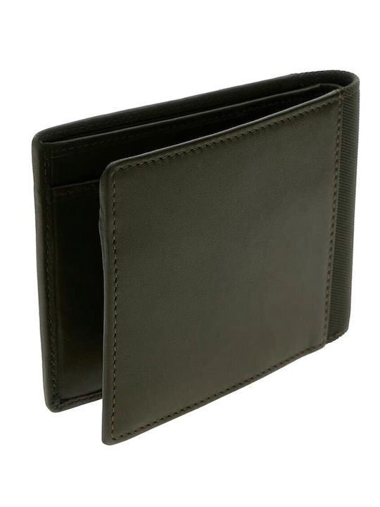 Billfold Δερμάτινο Ανδρικό Πορτοφόλι Χακί