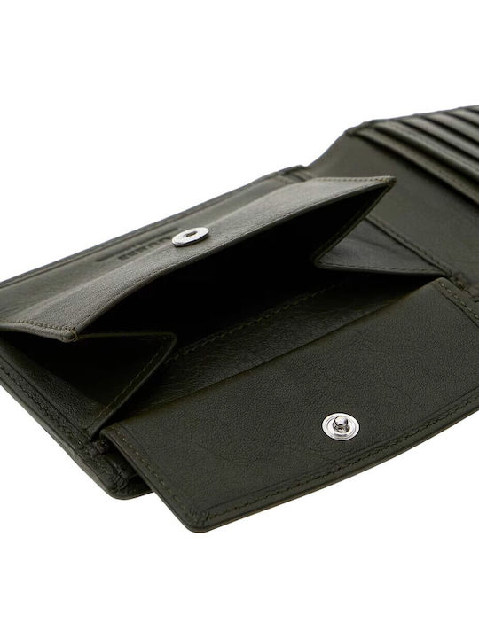 Billfold Δερμάτινο Ανδρικό Πορτοφόλι Χακί