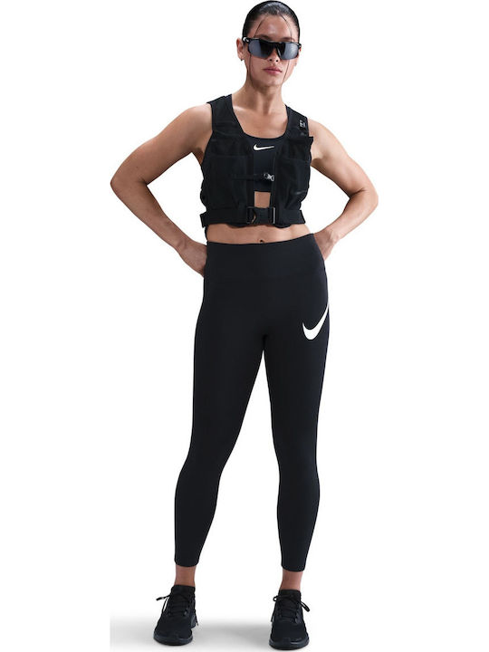 Dri-Fit Swoosh Running Women's Cropped Leggings Black