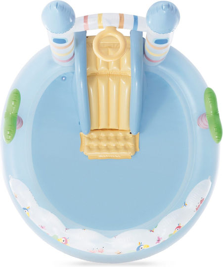 Intex Kinder Rundes Schwimmbecken 234lt Aufblasbar 196x127cm Hellblaue