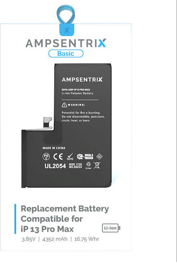 Ampsentrix Συμβατή Μπαταρία Αντικατάστασης για Iphone 13 Pro Max