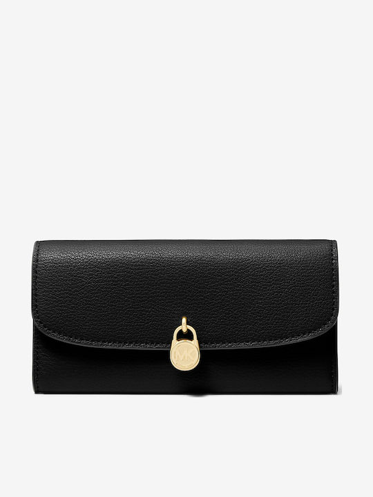 Michael Large Leather Women's Coin Wallet Black