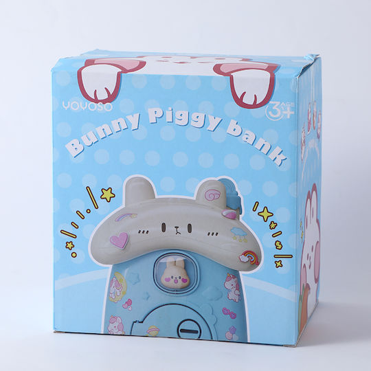 Cute Bunny Money Box Blue