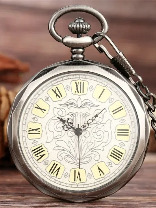 Gorben Men's Pocket Watch 48mm Battery Gold