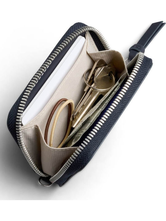 Pocket Wallet Δερμάτινο Ανδρικό Πορτοφόλι με RFID Μπλε