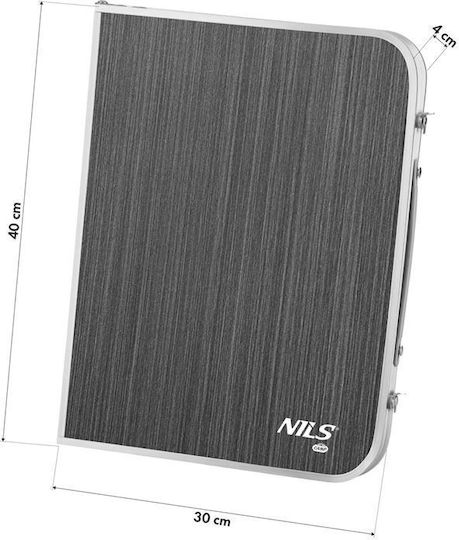 Nils Aluminium Campingmöbel Klapptisch 60x40cm Grau