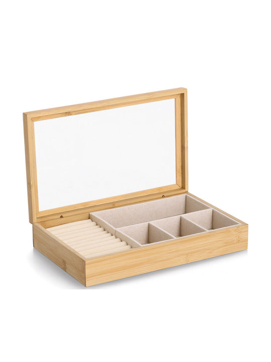 Κουτί Κοσμημάτων Ξύλινο Μπεζ 29x18x5.9cm Κουτί Κοσμημάτων Ξύλινο Μπεζ 29x18x5.9cm