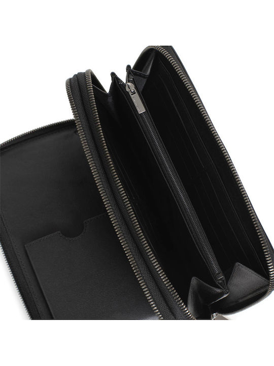 Portofel Bărbătesc din Piele cu RFID Negru