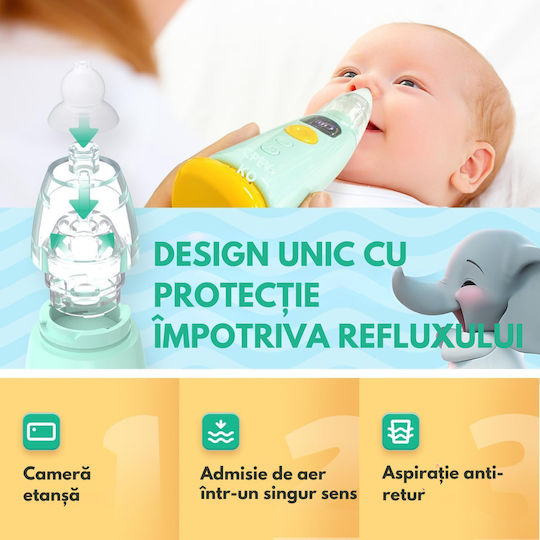 Qova Aspirator Nazal Electric pentru Sugari și Copii
