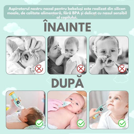 Qova Aspirator Nazal Electric pentru Sugari și Copii