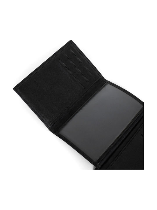Δερμάτινο Ανδρικό Πορτοφόλι με RFID Μαύρο