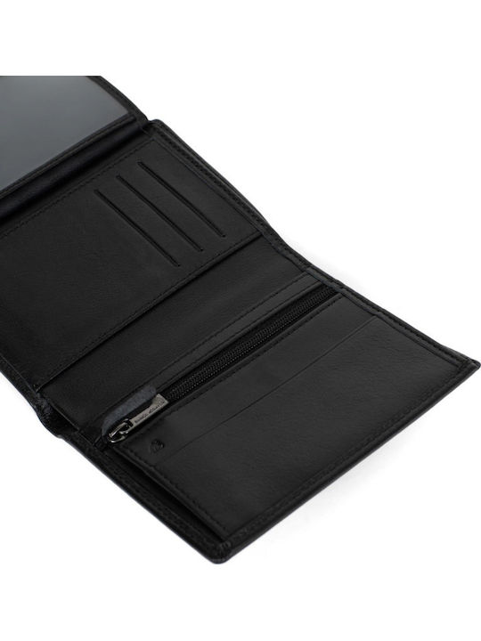 Δερμάτινο Ανδρικό Πορτοφόλι με RFID Μαύρο