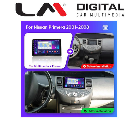 LM Digital Автомобилна Аудио Система За Nissan Primera 2002 > 2008 Bluetooth USB Вграден Wi-Fi GPS Apple CarPlay Android Auto