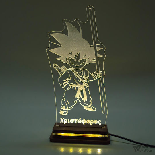 World of Wood Φωτιστικό Dragonball Son Goku Kid LED World of Wood Φωτιστικό Dragonball Son Goku Kid LED