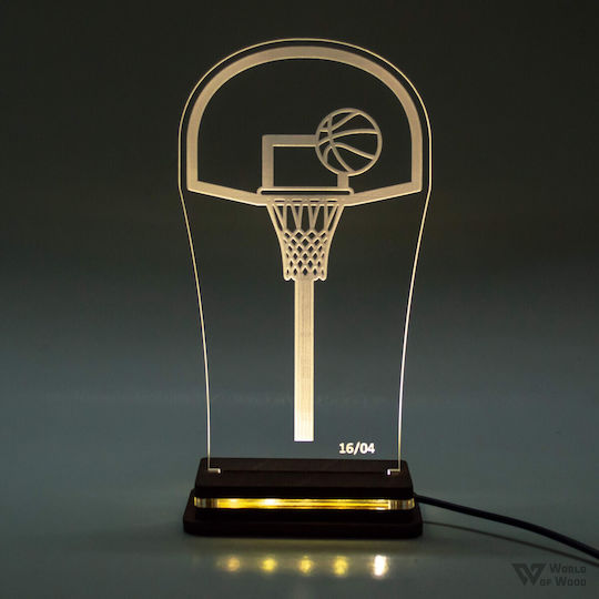 World of Wood Dekoratives Tischlicht Basketball LED 21x12cm World of Wood Dekoratives Tischlicht Basketball LED 21x12cm
