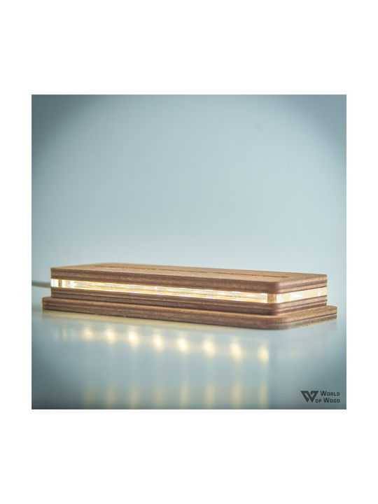 World of Wood Decorative Table Lamp Basketball LED 21x12cm
