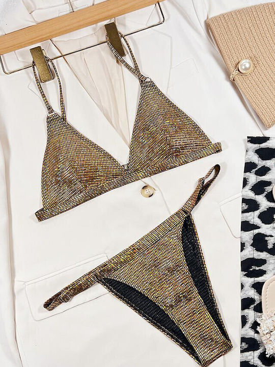 Set Bikini Brazil Χρυσό