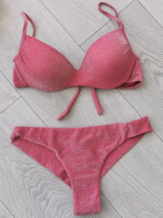 Set Bikini Brazil Roșu