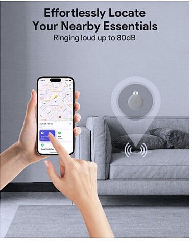 Aukey Track Mate 1 Apple Find My Dark Gray