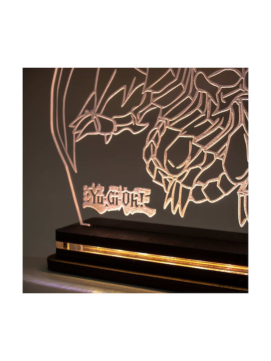 World of Wood Διακοσμητικό Φωτιστικό Yu-gi-oh - Blue Eye Dragon LED 19x17εκ.