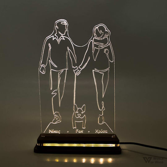 World of Wood Couple With Dog